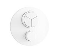 Herzbach Ensemble de montage final Deep White 23.803055. 2000 .07 pour 3 Verbraucher , thermostat encastré, blanc mat
