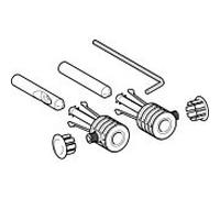 Kit de montage Geberit pour WC/bidet suspendu 597182000 Fixation latérale