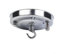 Kit de Montage Plafond pour Lampe Pendante(Chrome) | Dimensions 10.5x6cm, filetage 1/8 IP, idéal conversion électrique, intérieur durable