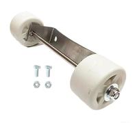 Kit de montage pour roues chauffantes de terrasse en acier inoxydable pour parasol en forme de champignon - Chauffage à gaz d'extérieur (blanc)