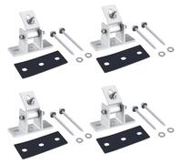 Kit de montage solaire pour toiture, en alliage d'aluminium, angle réglable, compatible avec les modules photovoltaïques, résistant aux intempéries, installation facile