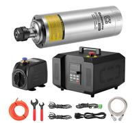 Kit de moteur de broche CNC, 2,2 kW, refroidissement par eau, 24 000 tr/min, collet ER11, variateur de fréquence (VFD), pompe