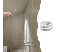 Kit de moulage mural et de porte 3D à monter soi-même, panneaux universels de 1 m à 20 m, kits d'arche pour entrée, salon, couloir, armoire (3 cm de large, 16 m de longueur)