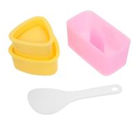 Kit de Moules à Riz Onigiri Japonerie en PP pour Sushis et Bento | Formes Triangulaires et Cœur, Intérieur Texturé, Démoulage Facile, Rangement Compact, Débutants et Passionnés
