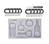 Kit De Moules En Résine Pour Ouvre-Bouteille, Ouvre-Bouteille En Silicone Pour Époxy, Moules De Moulage De Bijoux En Résine Pour Tire-Bouchon De Vin, Bricolage