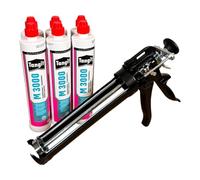Kit de mousse de montage Tangit M3000 6 × 300 ml + pistolet à cartouche manuel pour installations, tuyaux et canettes - Accessoires professionnels - BandlooSet