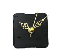 Kit de mouvement d'horloge silencieux, mécanisme à quartz avec aiguilles 56 x 56 mm, tige de 13 mm pour remplacement d'horloge murale de 8 à 10 cm, métal et plastique (F)