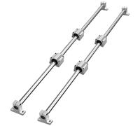 Kit de mouvement linéaire SucceBuy comprenant 2 rails, blocs de chariot SC16/SC20 et 4 supports, idéal pour les projets d'automatisation CNC 20mm1000mm