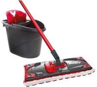 Kit de nettoyage avec seau et serpillière, en microfibre, longue durée