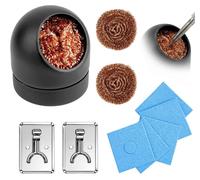 Kit de nettoyage complet pour les points de soudure (11 pièces), nettoyage sans eau, avec laine d'acier et éponges