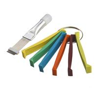Kit de nettoyage d'aileron de climatiseur - Peigne à ailettes AC et brosse en acier inoxydable pour redresser les ailettes de condensateur - Outil de réparation de radiateur pour la maison et la