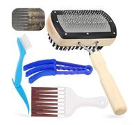 Kit de nettoyage de bobine de climatiseur, brosse à ailettes double face AC et peigne à ailettes en métal pour bobines de condensateur, ventilation CVC et radiateur, outils de nettoyage pour