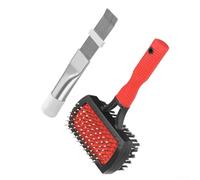 Kit de nettoyage de bobine de climatiseur, brosse à ailettes double face AC et peigne à ailettes en métal pour bobines de condensateur, ventilation CVC et radiateur, outils de nettoyage pour
