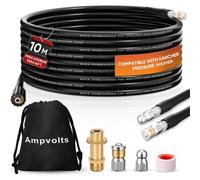 Kit de nettoyage de canalisations, 400 bars, avec 2 buses, adaptateur en laiton, compatible avec les modèles Karcher K2–K7