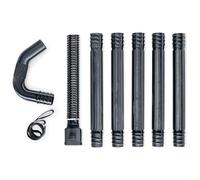 Kit de nettoyage de gouttière pour nettoyeur haute pression avec douchette coudée et manche télescopique - Kit d'outils de nettoyage de gouttière de toit pour enlever les débris
