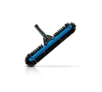 VEVOR Tête de brosse de piscine, 500 mm, brosse à récurer incurvée avec poils en nylon et connecteur de poteau en aluminium, pour nettoyage des parois de piscine creusées/hors sol, poteau non inclus