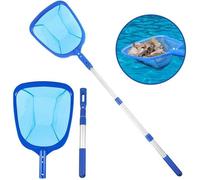 Kit de nettoyage de piscine, épuisette de fond de piscine avec accessoires à manche télescopique (1 ensemble)