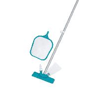 Kit de nettoyage épuisette et tête d'aspirateur pour piscine