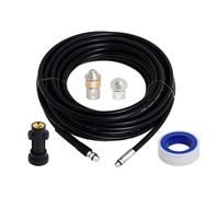 Kit de Nettoyage et Débouchage de Tuyaux d’Évacuation 15 m pour Nettoyeur Haute Pression - avec Adaptateur, Déboucheur de Tube