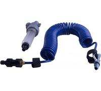 Kit de nettoyage Hydro Spiral Bleu avec distributeur de savon et tête conique, compatible avec le tuyau d'arrosage Gardena, idéal pour le nettoyage du jardin, y compris un distributeur de savon amovib