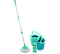 Kit de nettoyage LEIFHEIT 55414 Rotation Disc Mop Ergo + Power cleaner, balai a franges pour sols + seau