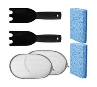 Kit de nettoyage pour grille de barbecue - Ensemble de grattoir éponge résistant à la chaleur, entretien universel du barbecue | Outil de nettoyage de fer réutilisable, accessoire de cuisine