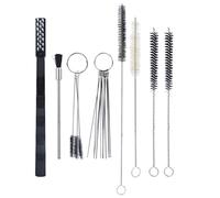 Kit de Nettoyage pour Pistolet de Pulvérisation 19 Pièces avec Brosse à Tube Aiguille de Précision et Brosse pour Enlever Poussière for Outils de Pulvérisation