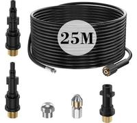 Kit de nettoyage pour tuyaux de drainage - Tuyau de drainage - Nettoyeur haute pression pour tuyaux de drainage