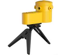 Kit de niveau optique multifonction avec support - 5 modes de projection - Point Line Cross - Niveau à bulle lumineux LED pour zones sombres - 15,5 cm - Noir