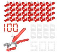 Kit de Nivellement Carrelage - 601 Pièces Croisillon Autonivelant avec Cales 1mm et Pince d'Insertion Pour la Pose de Carreaux Sol et Mur