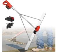 Kit De Nivellement De Béton sans Fil, Outil De Finition Vibrant 6000 TR/Min avec Planche De 120 Cm, Idéal pour Le Nivellement Et Le Compactage des Surfaces, Comprend 2 Batteries. 1Xbattery 2M