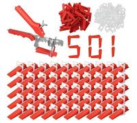 Kit de Nivellement pour Carrelage- Croisillon Autonivelant 3mm- Cale Carrelage-501Pcs, avec Pince-Pour Carrelage Sol Carreaux de mur