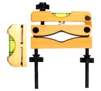 Kit de nivellement pour lunette de visée, calibrateur d’angle doré 25,4/30 mm, niveau à bulle double, vis réglables, alliage d’aluminium, distance d’étalonnage de 0,4 in pour mesure précise