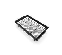 Kit de panier et cadre coulissant à fermeture souple pour armoire, réglable, module 800mm, Noir texturé