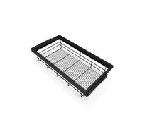 Kit de panier et cadre coulissant à fermeture souple pour armoire, réglable, module 900mm, Noir texturé