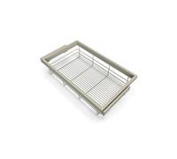Kit de panier et cadre coulissant avec fermeture souple pour armoire, réglable, module 800mm, Gris pierre