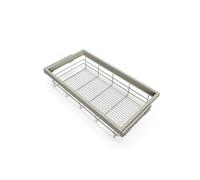 Kit de panier et cadre coulissant avec fermeture souple pour armoire, réglable, module 900mm, Gris pierre