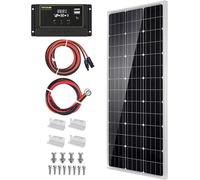 Kit de panneau solaire 100 W - Régulateur PWM 30 A - 12 V - Monocristallin