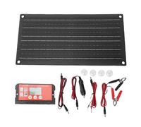 Kit de panneau solaire 16 W panneau solaire monocristallin avec deux sorties USB 60 A contrôleur solaire chargeur de voiture câble de sortie pince pour téléphone banque
