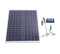 Kit de panneau solaire 22 W avec régulateur 100 A, panneau portable en silicium polycristallin étanche IP65, 18 V DC, pour usage domestique, abri de jardin, cabine, bateau,