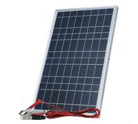 Kit de panneau solaire 30 W 12 V - Générateur d'énergie résistant aux intempéries pour bateau, yacht, voyage, secours 20 V, circuit ouvert 335 x 200 mm