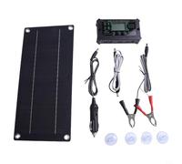 Kit de panneau solaire 600 W avec contrôleur MPPT 100 A | Alimentation portable monocristalline pour chargement de batterie de voiture, camping-car, Camavan