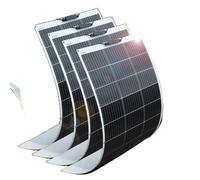 Kit de Panneau Solaire Flexible, 600W de Puissance, Configuration de 4 Panneaux, Kit 300 W 2 pièces 150 W, 600 W 4 pièces 150 W