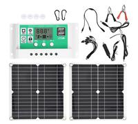 Kit de panneau solaire photovoltaïque extérieur avec chargeur d'urgence, double port USB et panneau solaire pliable pour l'alpinisme.