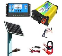 Kit de panneau solaire pour camping-car, kit d'onduleur solaire 3000 W, kit complet de système d'alimentation solaire, kit de démarrage de panneau solaire, charge rapide avec deux ports USB