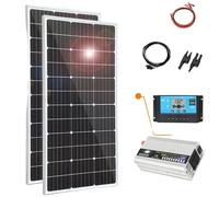 Kit de panneau solaire, sortie de sortie 240W, efficacité monocristalline, kit 240W 12V 24V 20A