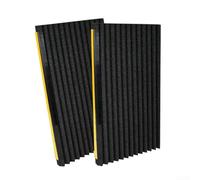 Kit de panneaux latéraux en mousse isolée, mousse d'isolation pour climatiseur de fenêtre avec joint d'étanchéité complet et isolation des espaces, pour unités de 5000 à 22 000 BTU (noir)