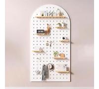 Kit De Panneaux Perforés Modulaires - Étagère Murale Pour Présentation Et Rangement Organisés - Idéal Pour L'organisation Des Loisirs Créatifs, De La Maison, Du Bureau Et De L'atelier(White,60x120cm)