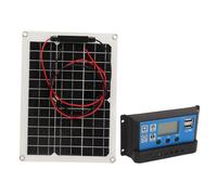 Kit de Panneaux Solaires 300W DC 12V 24V 50A, Contrôleur Solaire Efficace pour Camping-car