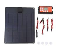 Kit de panneaux solaires 35W 12V avec contrôleur, taux de Conversion élevé, facile à utiliser pour voiture, moto, bateau, remorque Rv